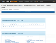 Tablet Screenshot of antibodyresource.com